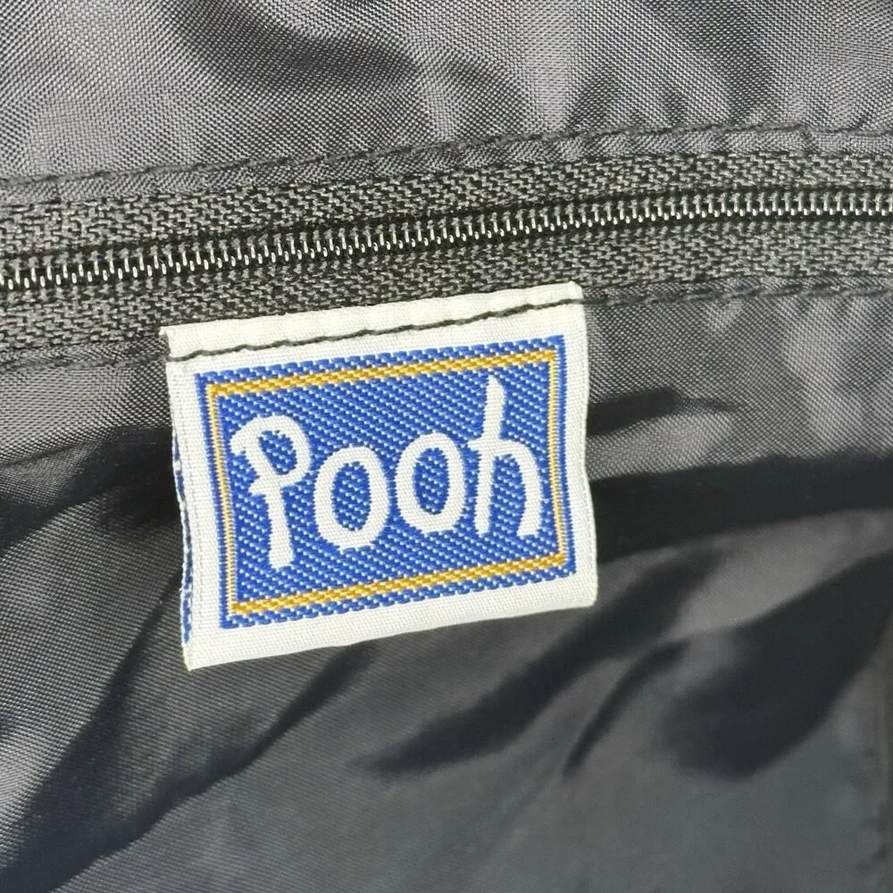 Vintage Winnie the Pooh Duffle Bag Blue Nylon Disney Travel Gym Weekend Tote